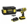 Perceuse visseuse à percussion 18V Stanley Fatmax FMCK475D2BC + 2 batteries 2 Ah + chargeur -Perceuse Soldes Magasin AFD 100096