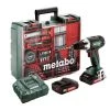 Perceuse-visseuse 18V Metabo BS 18 LT Set + 2 batteries 2 Ah + chargeur + accessoires - 602102600 -Perceuse Soldes Magasin AFD 100111
