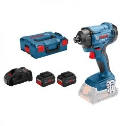 Visseuse à chocs 18V Bosch GDR 18V-160 + 2 batteries 5,5 Ah + chargeur + coffret L-Boxx