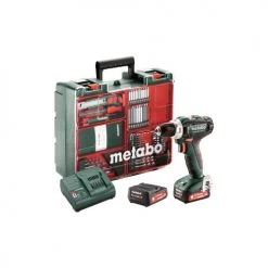 Perceuse-visseuse 12V Metabo Powermaxx BS 12 + 2 batteries 2 Ah + chargeur + coffret - 601036870