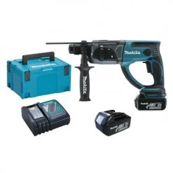 Perforateur-burineur SDS-Plus sans-fil Makita DHR202RFJ 18 V + 2 batteries 3 Ah + chargeur + MAKPAC