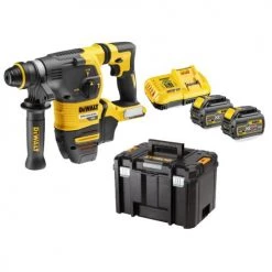 Perforateur-burineur SDS-Plus Dewalt DCH323NT 54 V + 2 batteries 9 Ah + chargeur + T-STAK
