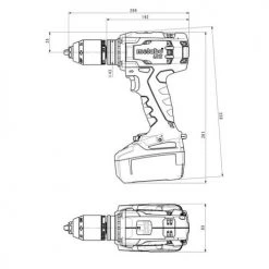 Perceuse visseuse sans-fil Metabo BS 18 LTX Impuls 18 V + 2 batteries 4.0 Ah + chargeur + METABOX -Perceuse Soldes Magasin AFD 102144