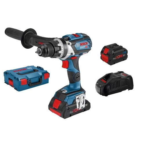 Perceuse-visseuse 18V Bosch GSR 18V-110 C + 2 batteries Procore 8 Ah + chargeur + L-Boxx - 06019G010C 3 Perceuse-visseuse 18V Bosch GSR 18V-110 C + 2 batteries Procore 8 Ah + chargeur + L-Boxx - 06019G010C