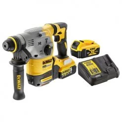 Perforateur SDS-Plus sans-fil XR Dewalt DCH283P2 18 V + 2 batteries 5 Ah + chargeur + T-STAK -Perceuse Soldes Magasin AFD 109380