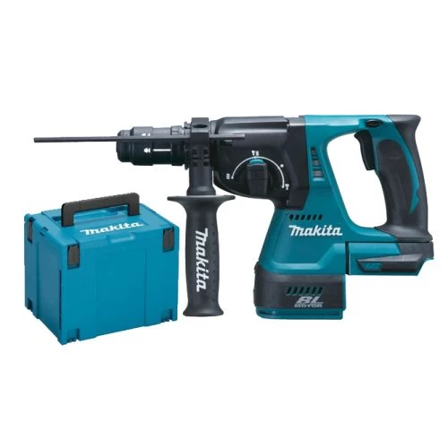 Perforateur-burineur SDS+ Makita DHR243ZJ 18 V (sans batterie ni chargeur) + MAKPAC 3 Perforateur-burineur SDS+ Makita DHR243ZJ 18 V (sans batterie ni chargeur) + MAKPAC