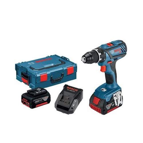 Perceuse visseuse Bosch GSR 18V-28 18 V + 2 batteries 3 Ah + chargeur + L-BOXX 3 Perceuse visseuse Bosch GSR 18V-28 18 V + 2 batteries 3 Ah + chargeur + L-BOXX