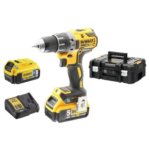 Perceuse-visseuse sans-fil Dewalt DCD792P2B XR 18 V + 2 batteries 5 Ah + chargeur + coffret T-Stak 3 Perceuse-visseuse sans-fil Dewalt DCD792P2B XR 18 V + 2 batteries 5 Ah + chargeur + coffret T-Stak