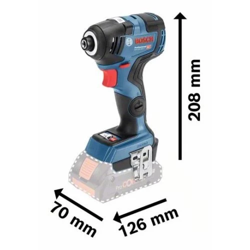 Visseuse à chocs sans-fil Bosch GDR 18V-200 C 18 V (sans batterie ni chargeur) + L-Boxx 136 6 Visseuse à chocs sans-fil Bosch GDR 18V-200 C 18 V (sans batterie ni chargeur) + L-Boxx 136 – Image 4