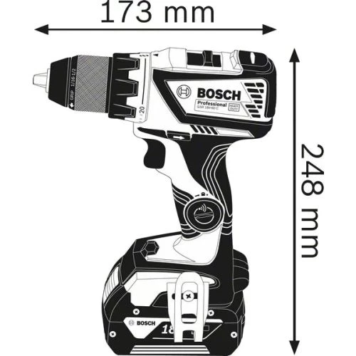 Perceuse-visseuse 18V Bosch GSR 18V-60 C (sans batterie ni chargeur) - 06019G1102 5 Perceuse-visseuse 18V Bosch GSR 18V-60 C (sans batterie ni chargeur) - 06019G1102 – Image 3