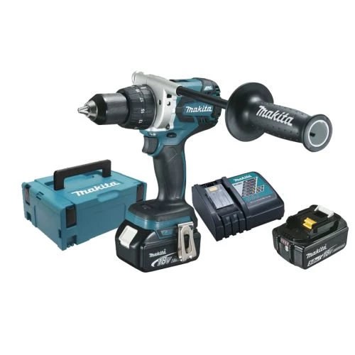 Perceuse visseuse 18V Makita DDF481RTJ + 2 batteries 5 Ah + chargeur + MAKPAC 3 Perceuse visseuse 18V Makita DDF481RTJ + 2 batteries 5 Ah + chargeur + MAKPAC