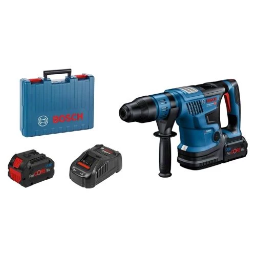 Perforateur SDS-Max Bosch GBH18V-36 C 18 V + 2 batteries Procore 5,5 Ah + chargeur + coffret 3 Perforateur SDS-Max Bosch GBH18V-36 C 18 V + 2 batteries Procore 5,5 Ah + chargeur + coffret