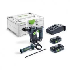 Perforateur SDS+ sans-fil Festool BHC 18 HPC 4,0 I-Plus 18 V + 2 batteries 4 Ah + Systainer SYS3 - 576513