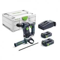 Perforateur SDS+ sans-fil Festool BHC 18 C 3,1 I-Plus 18 V + 2 batteries 3,1 Ah + Systainer 3