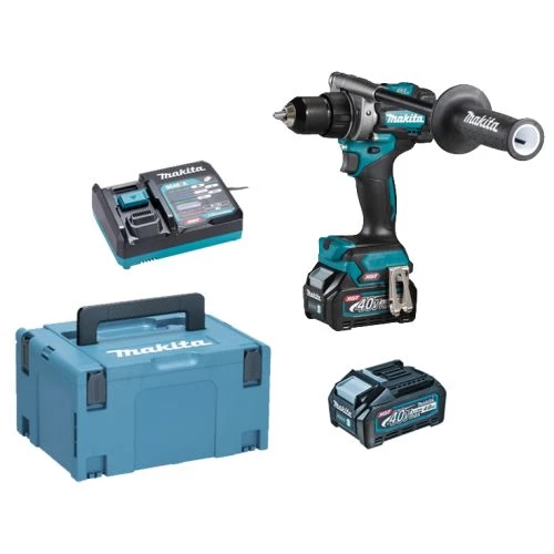 Perceuse-visseuse 40V Makita DF001GD201 + 2 batteries 2.5 Ah + chargeur + Makpac 3 Perceuse-visseuse 40V Makita DF001GD201 + 2 batteries 2.5 Ah + chargeur + Makpac