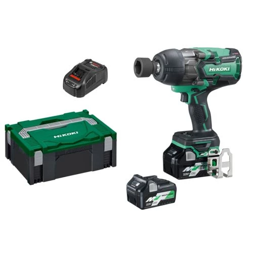 Boulonneuse 36V Hikoki WR36DBWRZ 36 V + 2 batteries 2,5 Ah + chargeur + coffret HITCASE 3 Boulonneuse 36V Hikoki WR36DBWRZ 36 V + 2 batteries 2,5 Ah + chargeur + coffret HITCASE