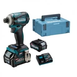 Visseuse à chocs 40V Makita TD001GD201 + 2 batteries 2,5 Ah + chargeur + coffret MAKPAC