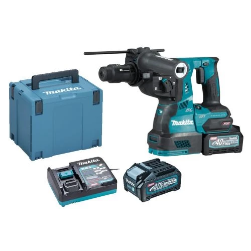 Perforateur SDS+ sans-fil Makita HR002GM202 40 V + 2 batteries 4 Ah + chargeur + coffret Makpac 3 Perforateur SDS+ sans-fil Makita HR002GM202 40 V + 2 batteries 4 Ah + chargeur + coffret Makpac