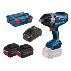 Boulonneuse 18V Bosch GDS 18V-1000 Professional + 2 batteries Procore 8 Ah + chargeur + L-Boxx 136 - 773669