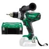 Perceuse-visseuse 18V Hikoki DS18DSDLL2Z 18 V (sans batterie ni chargeur) + coffret Hit Case II -Perceuse Soldes Magasin AFD 137817