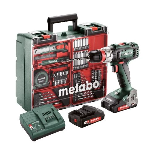 Perceuse-visseuse 18V Metabo BS 18 L Quick Set + 2 batteries 2 Ah + chargeur + coffret - 602320870 3 Perceuse-visseuse 18V Metabo BS 18 L Quick Set + 2 batteries 2 Ah + chargeur + coffret - 602320870