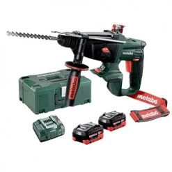 Perforateur SDS+ sans-fil Metabo KHA 18 LTX 18 V + 2 batteries 5,5 Ah + chargeur + MetaLoc