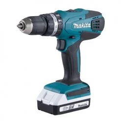 Perceuse-visseuse à percussion 18V Makita HP457DWE10 + 2 batteries 1,5 Ah + chargeur + accessoires en coffret 11 Perceuse-visseuse à percussion 18V Makita HP457DWE10 + 2 batteries 1,5 Ah + chargeur + accessoires en coffret -Perceuse Soldes Magasin AFD 139110