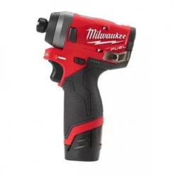 Visseuse à choc Milwaukee M12 FID-202X 12 V + 2 batteries 2 Ah + chargeur + HD-BOX - 4933459823