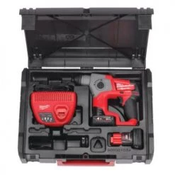 Perforateur SDS+ Milwaukee M12 CH-402X 12 V + 2 batteries 4 Ah + chargeur + HD-Box - 4933446049 -Perceuse Soldes Magasin AFD 139268