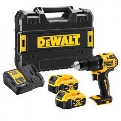 Perceuse-visseuse à percussion XR 18V Dewalt DCD709P2T-QW + 2 batteries 5 Ah + chargeur + coffret T-STAK