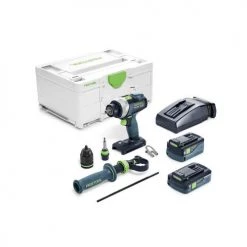Perceuse-visseuse 18V Festool TDC 18/4 5,2/4,0 I-Plus QUADRIVE + batteries + chargeur + Systainer3 - 575602