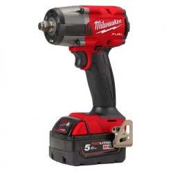 Boulonneuse à chocs 18V Milwaukee M18 FMTIW2F12-502X + 2 batteries 5 Ah + chargeur + coffret HD BOX - 4933478450