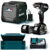 Pack 18 V Makita (DDF485RTJ + DMR202) + 2 batteries 5.0 Ah + chargeur + MAKPAC Edit.Li