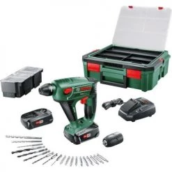Perforateur SDS+ Bosch 18 V UNEO MAXX + 2 batteries 1.5 Ah + chargeur + SYSTEMBOX