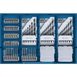 Perceuse-visseuse 18V Bosch GSR 18V-28 + 2 batteries 4 Ah + chargeur + coffret L-CASE + 82 accessoires - 06019E610C -Perceuse Soldes Magasin AFD 144789