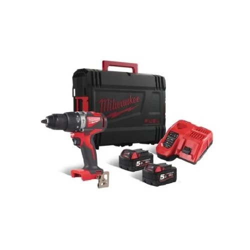 Perceuse visseuse à percussion 18V Milwaukee M18 BLPD2-502X + 2 batteries 5.0 Ah + chargeur + HD BOX - 4933464517 3 Perceuse visseuse à percussion 18V Milwaukee M18 BLPD2-502X + 2 batteries 5.0 Ah + chargeur + HD BOX - 4933464517