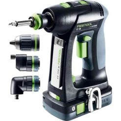 Perceuse-visseuse 18V Festool C 18 HPC 4,0 I-Set + 2 batteries 4 Ah + chargeur + SYSTAINER 3 - 576992 -Perceuse Soldes Magasin AFD 144975
