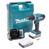 Perceuse visseuse 18V Makita DF488DWAE + 2 batteries 2 Ah + chargeur