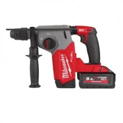Perforateur SDS-Plus Milwaukee M18 FHX-552X FUEL™ 4 modes + 2 batteries 5.5 Ah + chargeur + coffret HD Box - 4933478889