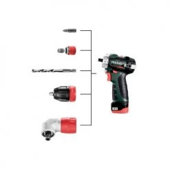 Perceuse-visseuse 12V Metabo Powermaxx BS BL Q + 2 batteries 2 Ah + chargeur + coffret - 601749500 -Perceuse Soldes Magasin AFD 154720