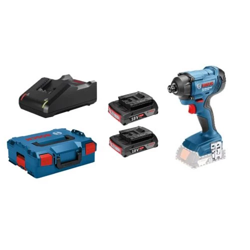 Visseuse à choc 18V Bosch GDR 18V-160 + 2 batteries 2 Ah + chargeur + coffret L-BOXX - 06019G5100 3 Visseuse à choc 18V Bosch GDR 18V-160 + 2 batteries 2 Ah + chargeur + coffret L-BOXX - 06019G5100