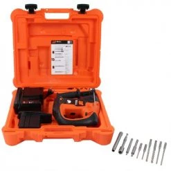 Perforateur chevilleur SDS+ Spit 36 V Spitbull + 2 batteries 6,2 Ah + chargeur + kit 6 forets