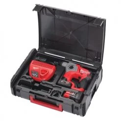Perforateur SDS+ Milwaukee M12 CH-402X 12 V + 2 batteries 4 Ah + chargeur + HD-Box - 4933446049