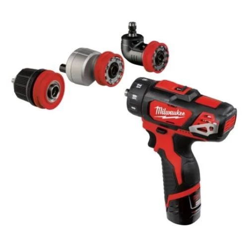 Perceuse-visseuse Milwaukke Multi tête M12BDDXKIT-202X 12 V + 2 batteries 2 Ah + chargeur + HD-BOX - 4933447129 8 Perceuse-visseuse Milwaukke Multi tête M12BDDXKIT-202X 12 V + 2 batteries 2 Ah + chargeur + HD-BOX - 4933447129 – Image 6