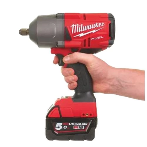 Boulonneuse à chocs 18V Milwaukee M18 FHIWF12-502X + 2 batteries 5 Ah + chargeur + coffret HD-Box - 4933459696 6 Boulonneuse à chocs 18V Milwaukee M18 FHIWF12-502X + 2 batteries 5 Ah + chargeur + coffret HD-Box - 4933459696 – Image 4