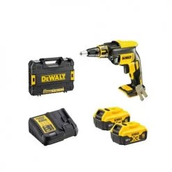 Visseuse plaques de plâtre 18V Dewalt DCF620P2K + 2 batteries 5 Ah + chargeur + TSTAK