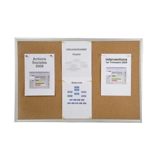 Tableau d'affichage fond liège 3 Tableau d'affichage fond liège