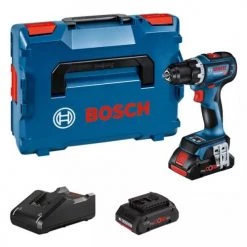 Perceuse visseuse 18V Bosch GSR 18V-90C moteur sans charbon + 2 batteries Procore 4 Ah + chargeur en coffret L-BOXX - 06019K6004