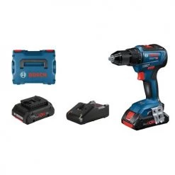 Perceuse-visseuse 18V Bosch GSR 18V-55 + 2 batteries 4 Ah ProCORE + chargeur + coffret L-Boxx - 06019H5204