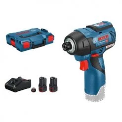 Visseuse à chocs sans-fil Bosch GDR 12V-110 12 V + 2 batteries 3Ah + chargeur + coffret L-Boxx